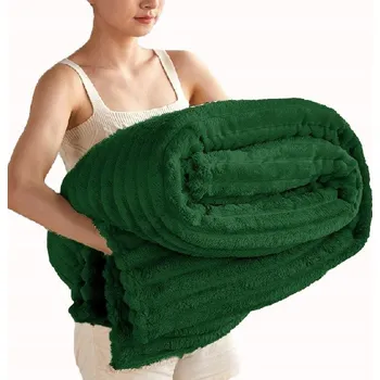 Prostěradlo Deka BestLowCost polyester 200 cm x 220 cm zelená