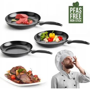 Pánev SADA PÁNVI 20/24/28cm 3 PÁNVE PLNÁ INDUKCE PLYN MODERNÍ SET