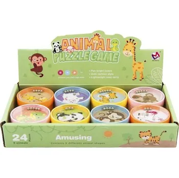 Hlavolam Teddies Hlavolam s kuličkami plast zvířátka 5,5cm Barvy: zelená