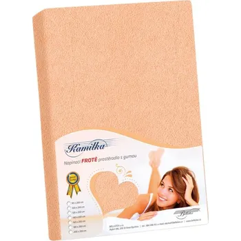 Prostěradlo Prostěradlo froté lososová 120x200 cm