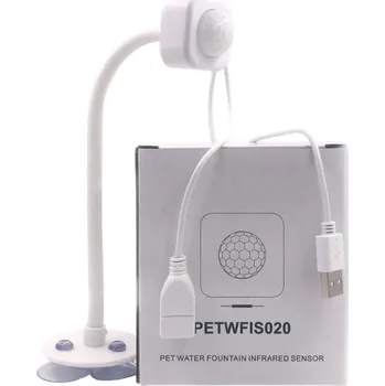 Pohybové čidlo Infračervený senzor pohybu 180° s USB konektory pro automatický dávkovač vody pro kočky Stojánek s přísavkami Detektor pohybu