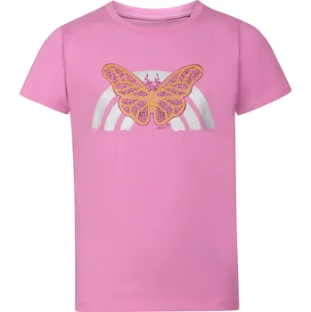 Dívčí oblečení Dětské bavlněné triko ALPINE PRO SUMEKO cyclamen - 152-158