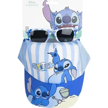 Kšiltovka Dětská kšiltovka se slunečními brýlemi Disney|Lilo & Stitch: Pláž, Láska a Zmrzlina (obvod 53 cm)