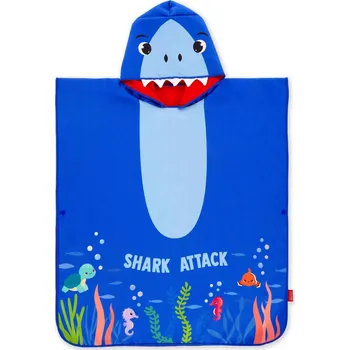 Legami Towelling Poncho For Kids - Shark