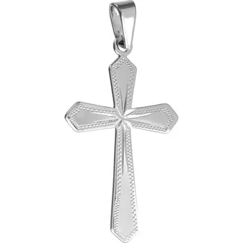 Přívěsek Argento 85553 Stříbrný přívěsek - křížek, s ručním gravírem