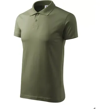 Pánské tričko MALFINI Polokošile Single J. 202, barva Khaki 09, vel. L