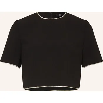 Dámská halenka Riani Dámská Cropped Halenka S Ozdobnými Kamínky, černá, 34