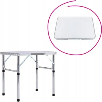 Zahradní stůl Stůl KONDELA kovový šedý