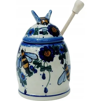 Dóza na potraviny Keramická nádoba na med Ceramika Bolesławiec