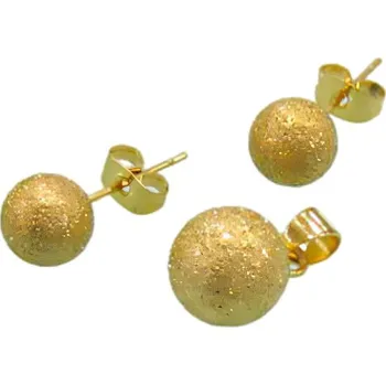 Souprava šperků Set zlatých perlových šperků s přívěskem a náušnicemi, P: 10mm, E: 8mm