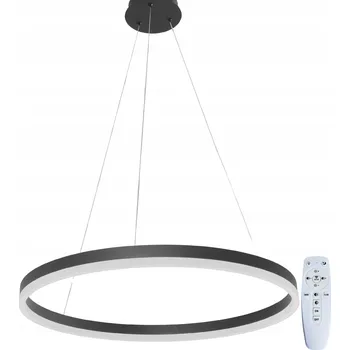 Závěsné stropní svítidlo černé kovové LED 44 W s nastavitelnou výškou