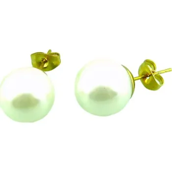 Náušnice Náušnice s perlami 12mm, elegantní design, lehké a stylové, ideální pro každou příležitost.