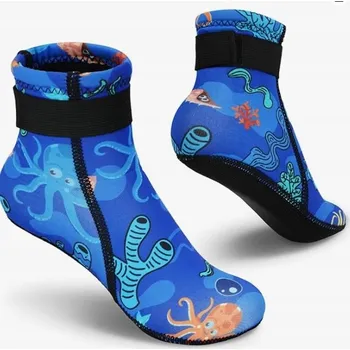 Potápěčské vybavení Ponožky neoprenové GOGOKIDS dětské 3 mm protiskluzové na suchý zip 23-26