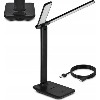 Lampička Stolní LED lampička na psací stůl, dotyková, rýsovací, nastavitelná, dvojitá