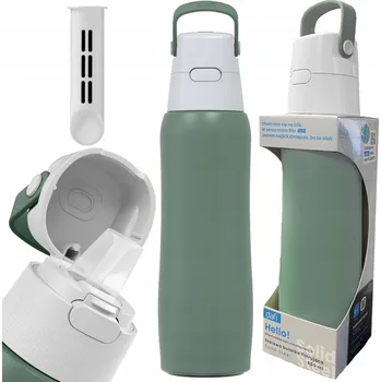 Láhev Filtrační láhev Dafi Solid Steel 0,8 l zelená