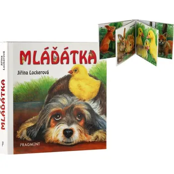 Leporelo Knížka leporelo CZ text - Mláďatka 10,5x10cm 12m+
