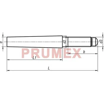 Šroub Kolík kuželový vnější závit DIN 258 12x85