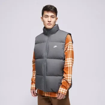 Pánská vesta Nike Vesta M Sf Club Puffer Vest 550 Šedá L