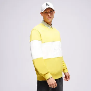 Pánská mikina Nike Mikina M Nk Club+ Ft Crew Cb Žlutá S