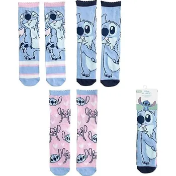 Dívčí oblečení Disney: Lilo & Stitch - dětské ponožky 3 páry, EU 31-34