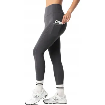 Legíny s vysokým pasem a kapsami Libra EvoFlex Carpatree M tmavě šedé