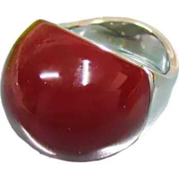 Prsten Pružný prsten s červeným kamenem v elegantním designu, kód produktu 7PR10059 59,5