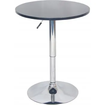 Jídelní stůl Kuchyňský stůl Kondela kulatý černý 60 x 60 x 85,5 cm