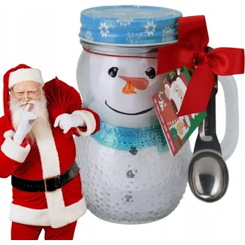 Vánoční hrnek Sněhulák Dárek Vánoční Dárková Sada Mikuláš