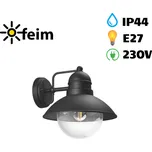 Philips 17237/30/PN Hoverfly nástěnné svítidlo černé 1x E27 IP44