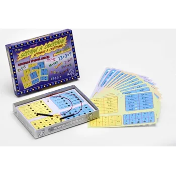 Desková hra Sčítání a odčítání společenská hra na baterie v krabici 22x16x3cm