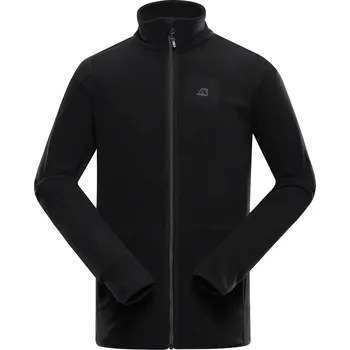 Pánská mikina Alpine Pro SIUS 2 ČERNÁ PÁNSKÁ FLEECOVÁ MIKINA XS