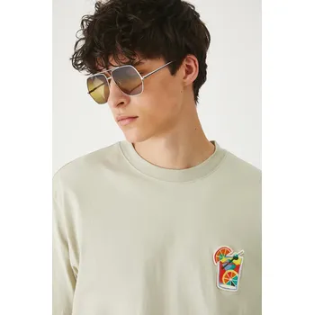 Pánské tričko Bavlněné tričko Medicine pánské, zelená barva, s aplikací RS25.TSMB23 07X, vel. L