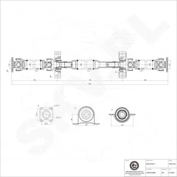 Poloosa kola Hnací hřídel Mercedes Vito Viano A6394104806 ESEN SKV