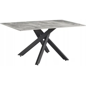 Jídelní stůl Kuchyňský stůl Kondela obdélníkový černý 90 x 160 x 75 cm