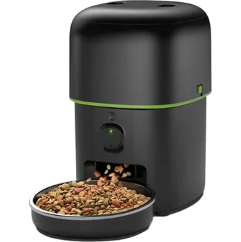 Miska pro psa Chytrý dávkovač krmiva pro psy a kočky 2 l 2,4/5GHz WiFi s aplikací Tuya 1080p kamerou a obousměrným zvukem Nerezová miska Automatické krmení