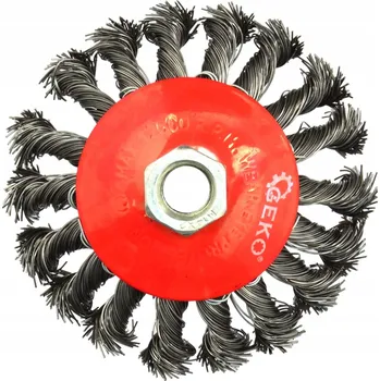 Vrták Kotoučový drátěný kartáč pletený z kalené oceli 100mm M14 Geko