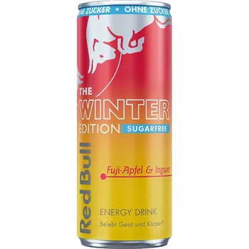 Nápoj Red Bull The Winter Edition Fuji Apple-Ginger Sugarfree 250ml DE