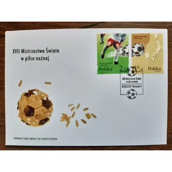Sběratelství POLSKO FDC 3978/9, MS ve fotbale, r. 2002