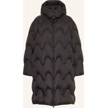 Dámský kabát Jnby Dámský Peříčkový Kabát S Odnímatelnou Kapucí, černá, 38