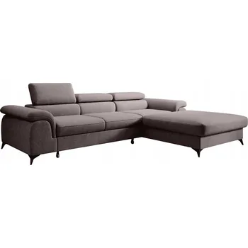 Sedací souprava Rohová Sedací Souprava Kondela látka hnědá