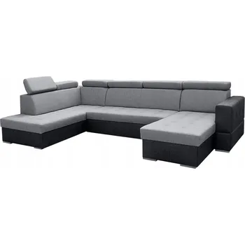 Sedací souprava Rohová Sedací Souprava Kondela látka šedá