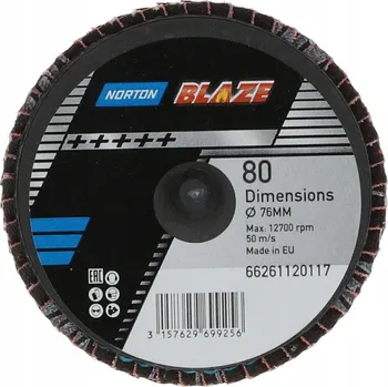 Brusný kotouč LAMELOVÝ KOTOUČ Norton-Mini Blaze-75 P80 KOTOUČ
