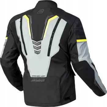 Moto bunda TEXTILNÍ BUNDA OZONE TOUR III ČERNÁ/ŠEDÁ/FLUO ŽLUTÁ 5XL