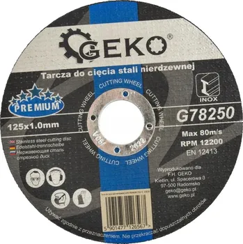 Řezný kotouč Řezný kotouč na nerezovou ocel Geko G78250 125 x 1 mm