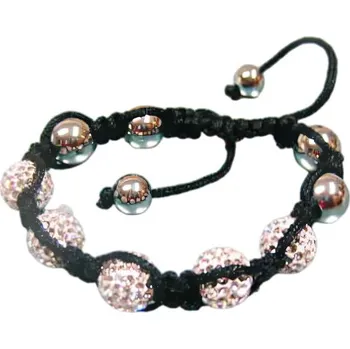 Náramek Náramek s kuličkami a stahovací šňůrkou, 10 mm – elegantní design pro každodenní nošení.