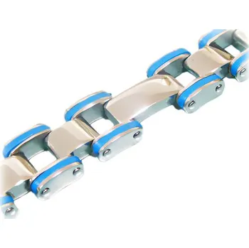 Náramek Náramek s modrými detaily, rozměry 210x16 mm, elegantní design pro každodenní nošení.