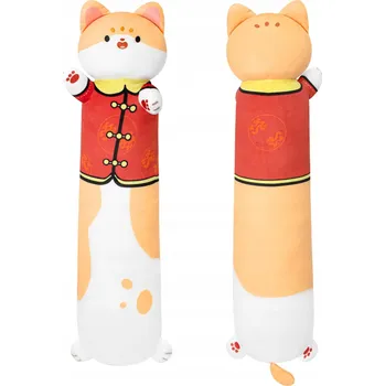 plyšák Terbaik 85 cm dlouhý kočka plyšák plyšová kočka oranžová