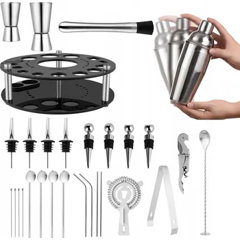 Sada nádobí Profesionální Barmanská Sada na Míchané Nápoje MIXOLOGY Shaker 750ml