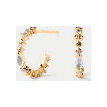 Náušnice PDPAOLA Pozlacené náušnice Small Lotus AR01-C77-U (Ag 925/1000, 1,57 g)