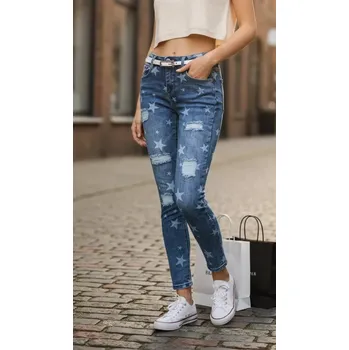 Dámské džíny Dámské strečové rifle Denim LIFE